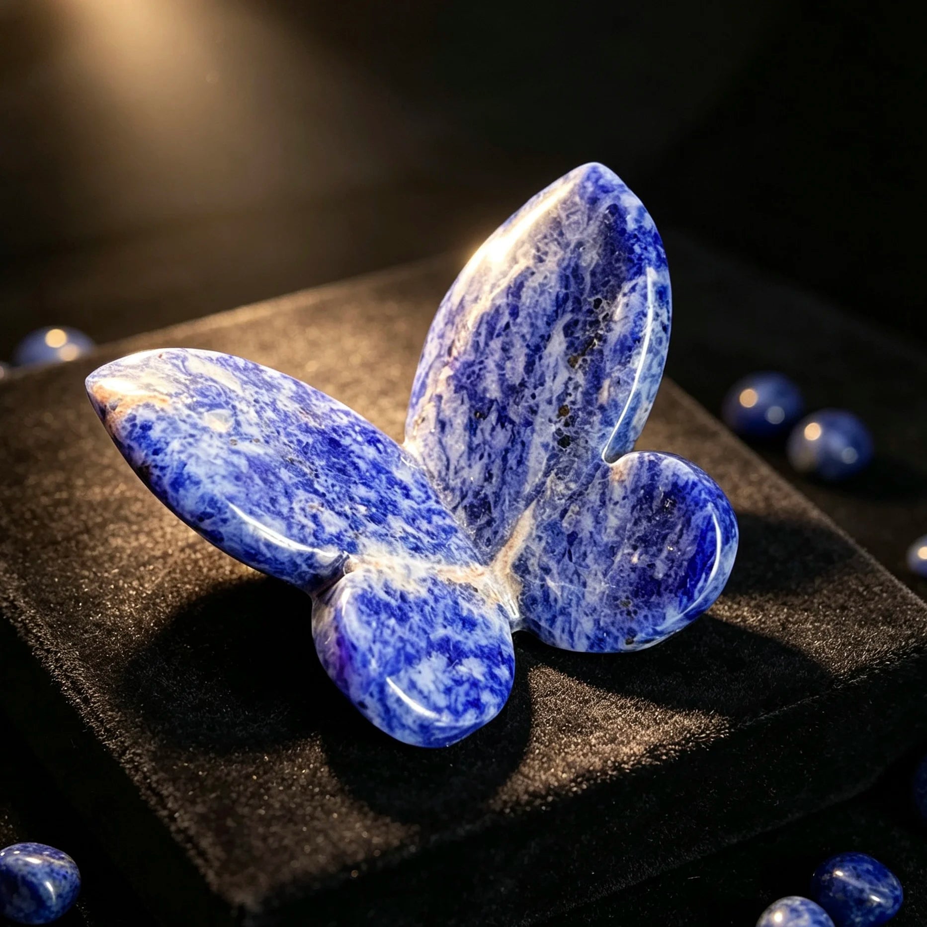 Natural Crystal Butterfly Sculpture | Handcarved Gemstone | Unique Gift for Crystal Lovers