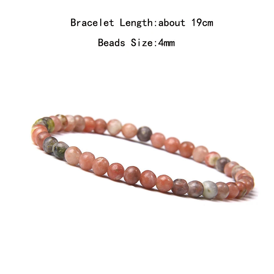 Natural Crystal Chakra Bracelet - Healing Stone Jewelry - MysticGems