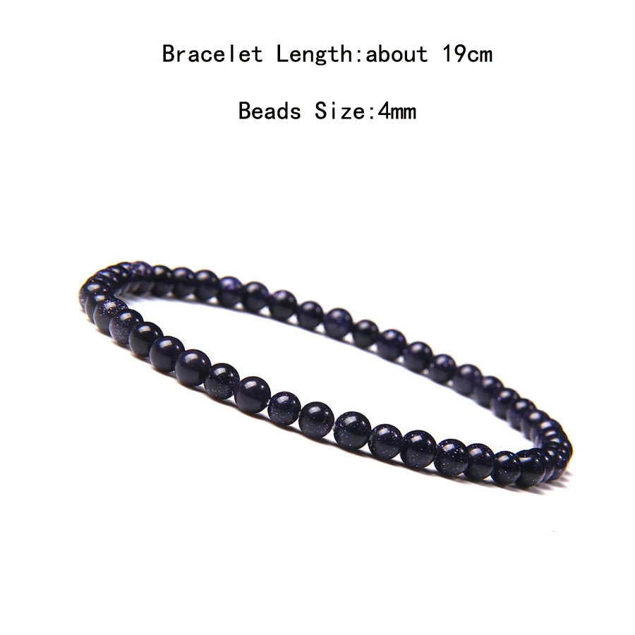 Natural Crystal Chakra Bracelet - Healing Stone Jewelry - MysticGems