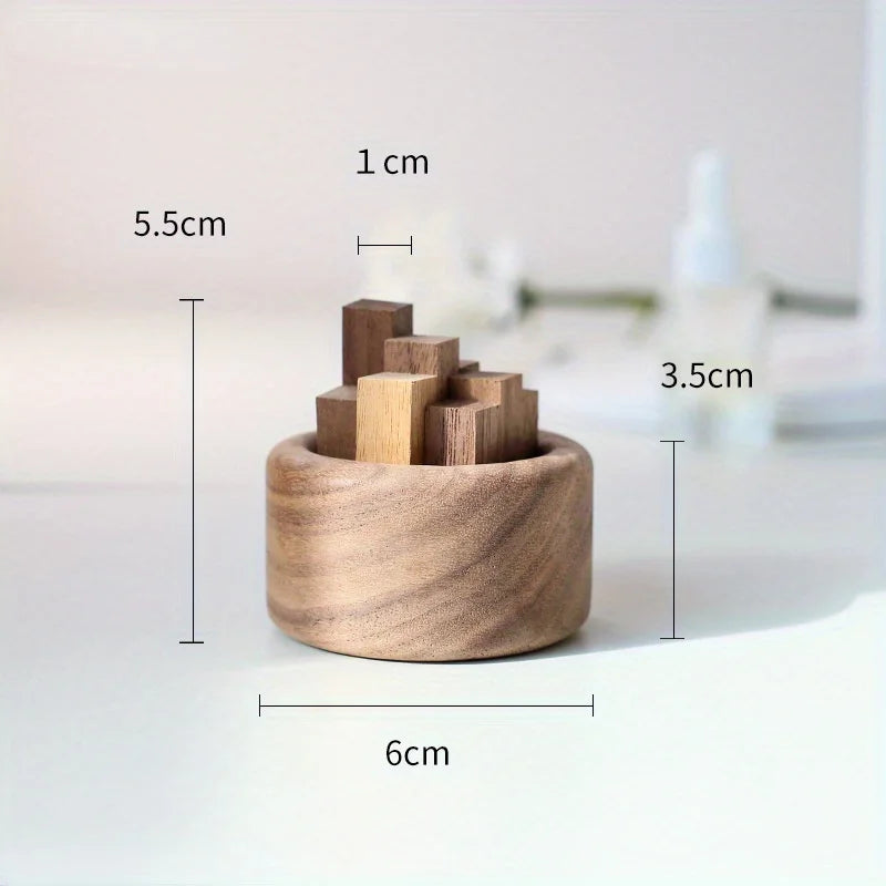 Natural wood aromatherapy diffuser rosewood dimensions - compact reed diffuser - MysticGems