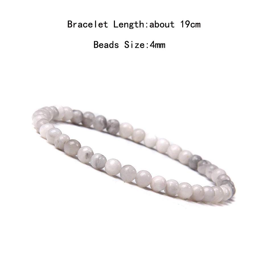 Natural Crystal Chakra Bracelet - Healing Stone Jewelry - MysticGems