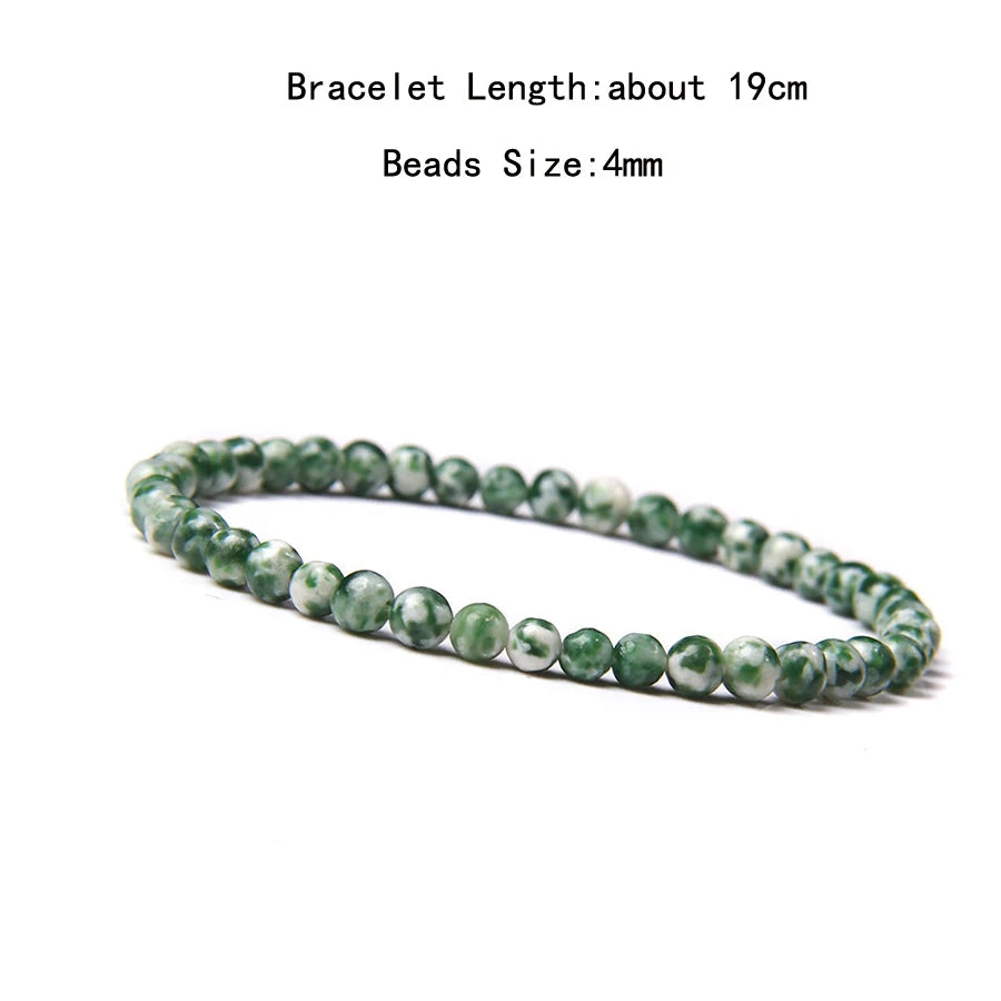 Natural Crystal Chakra Bracelet - Healing Stone Jewelry - MysticGems