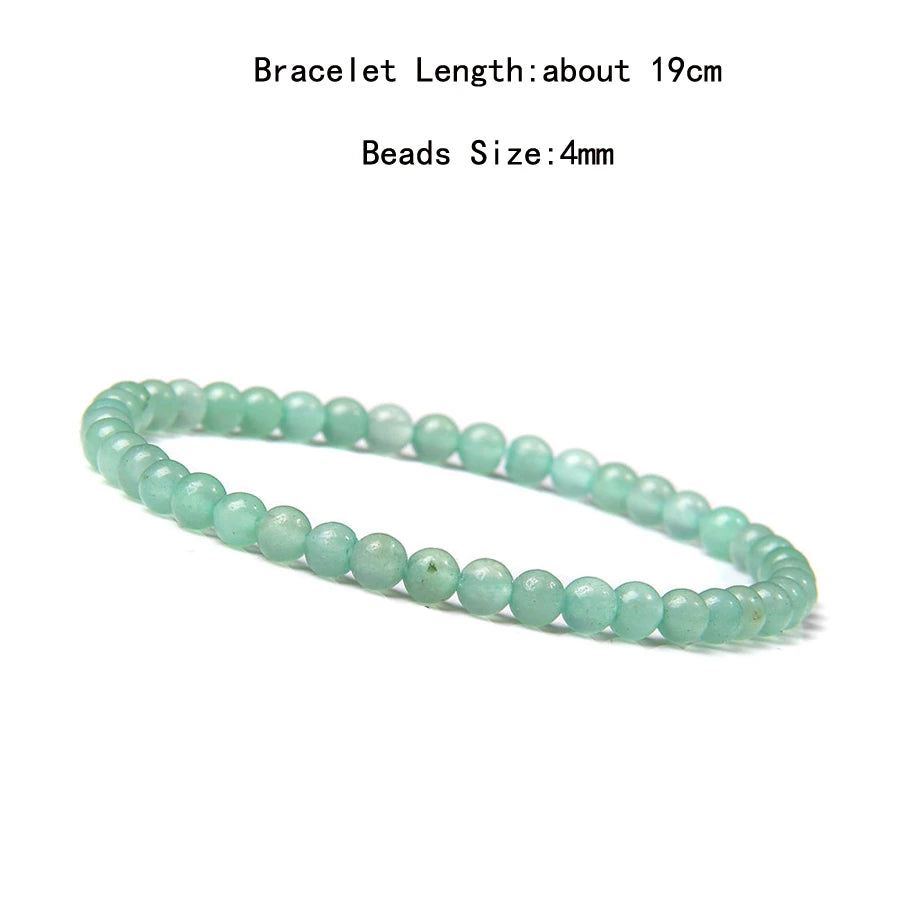 Natural Crystal Chakra Bracelet - Healing Stone Jewelry - MysticGems