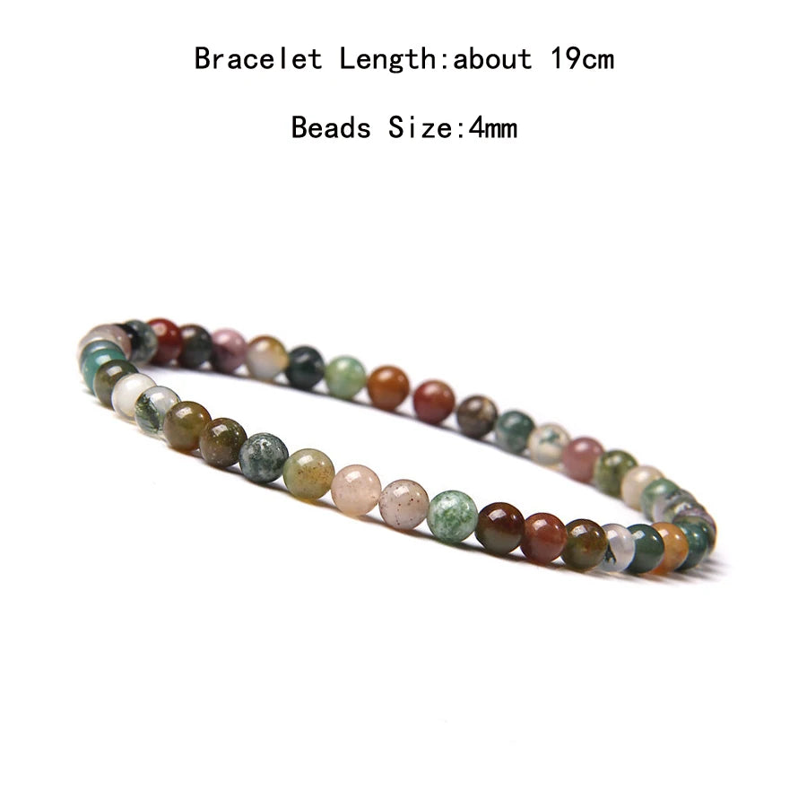 Natural Crystal Chakra Bracelet - Healing Stone Jewelry - MysticGems