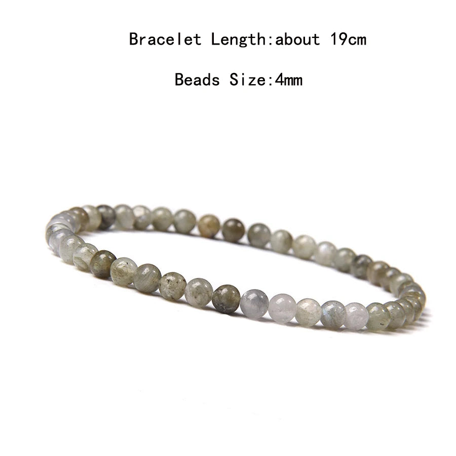 Natural Crystal Chakra Bracelet - Healing Stone Jewelry - MysticGems