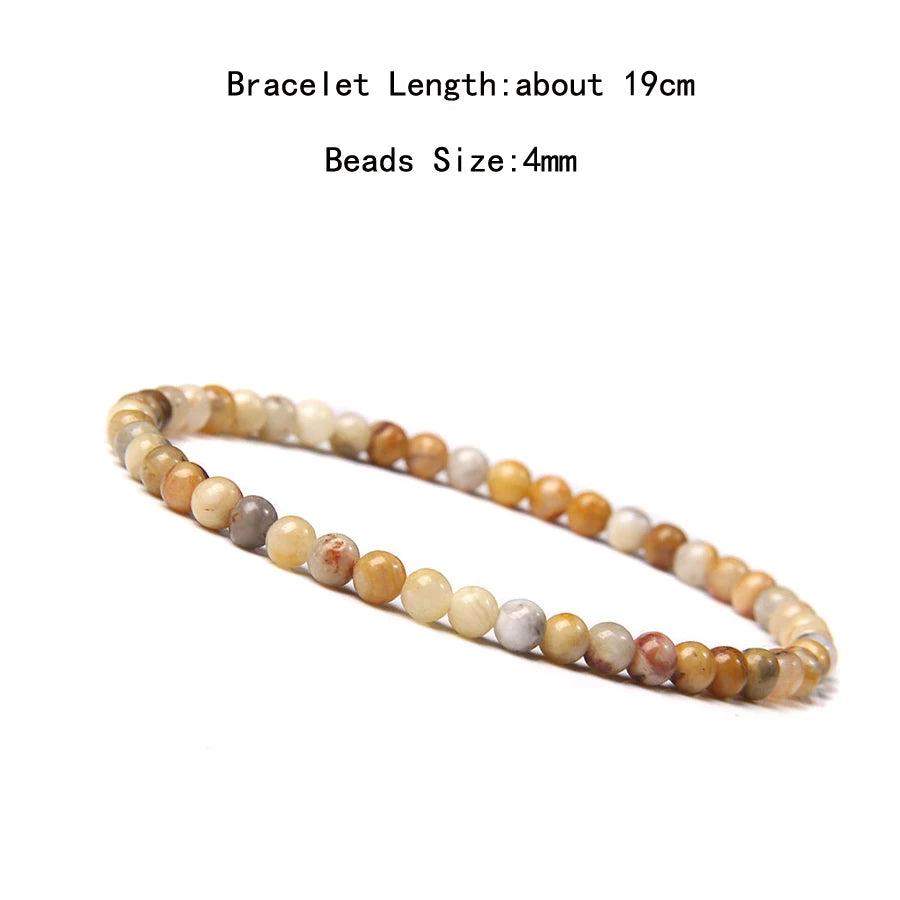 Natural Crystal Chakra Bracelet - Healing Stone Jewelry - MysticGems