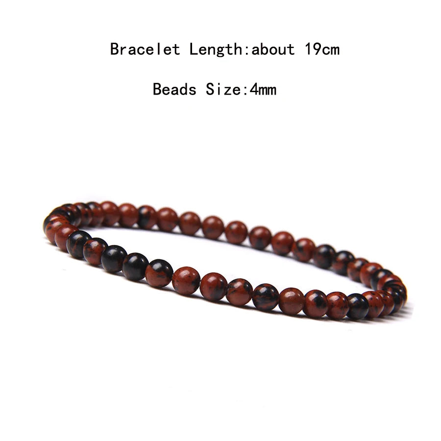 Natural Crystal Chakra Bracelet - Healing Stone Jewelry - MysticGems