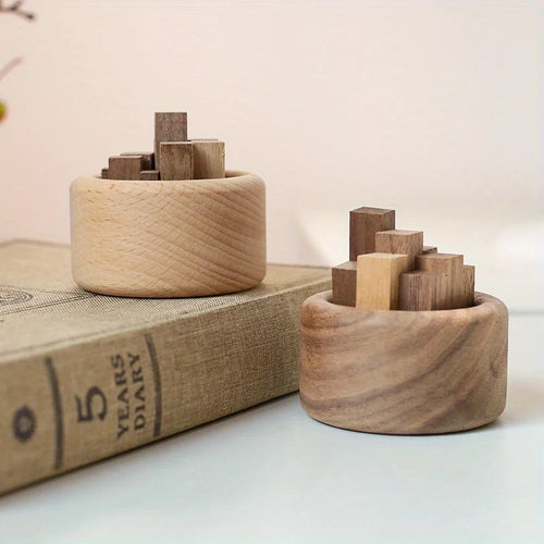 Natural wood aromatherapy diffuser beech and walnut on vintage book - elegant home decor - MysticGems
