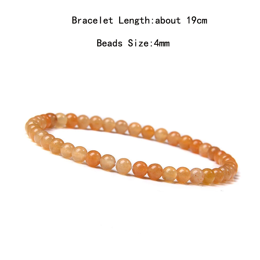 Natural Crystal Chakra Bracelet - Healing Stone Jewelry - MysticGems