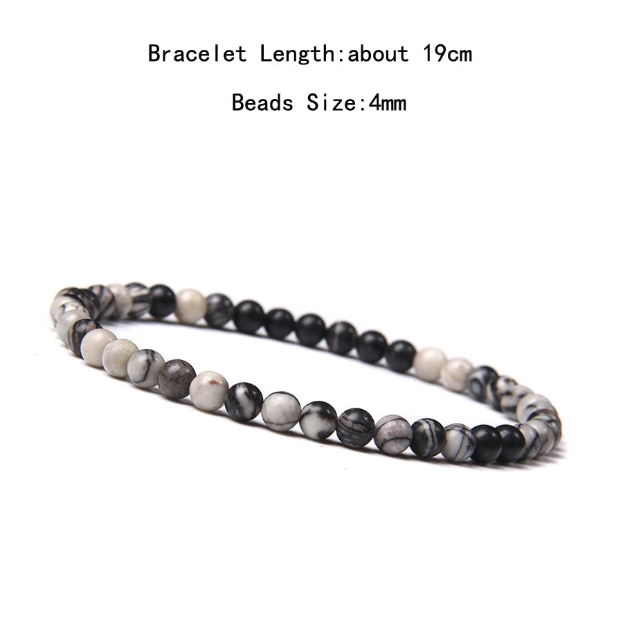 Natural Crystal Chakra Bracelet - Healing Stone Jewelry - MysticGems
