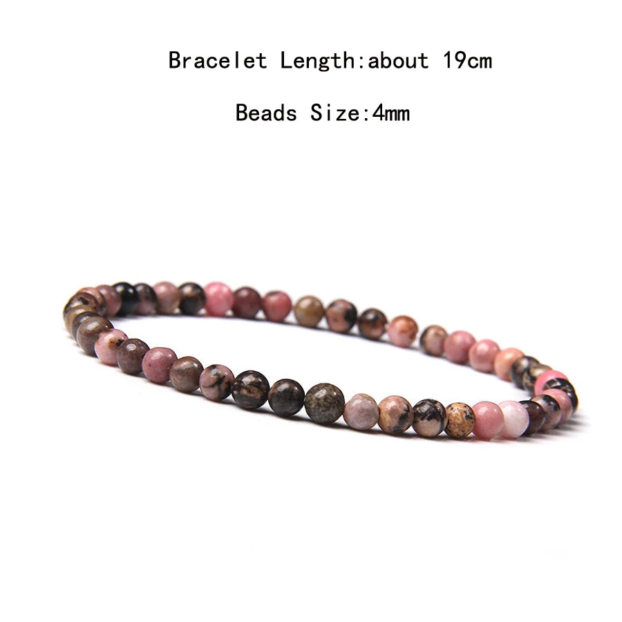 Natural Crystal Chakra Bracelet - Healing Stone Jewelry - MysticGems