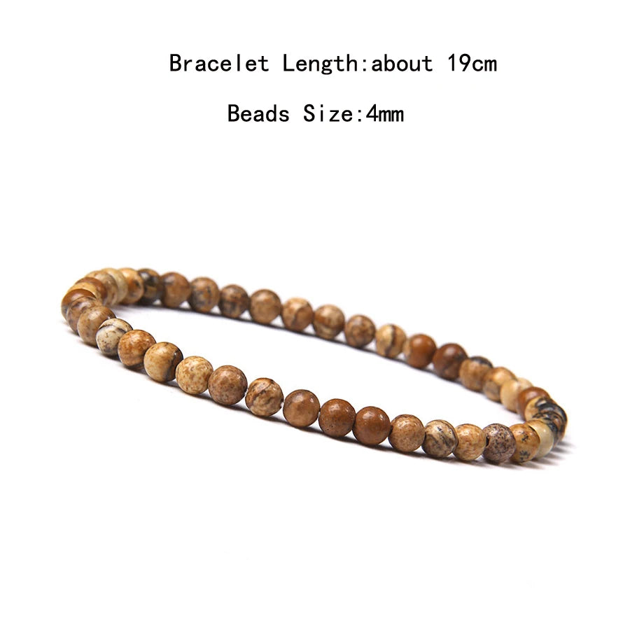 Natural Crystal Chakra Bracelet - Healing Stone Jewelry - MysticGems