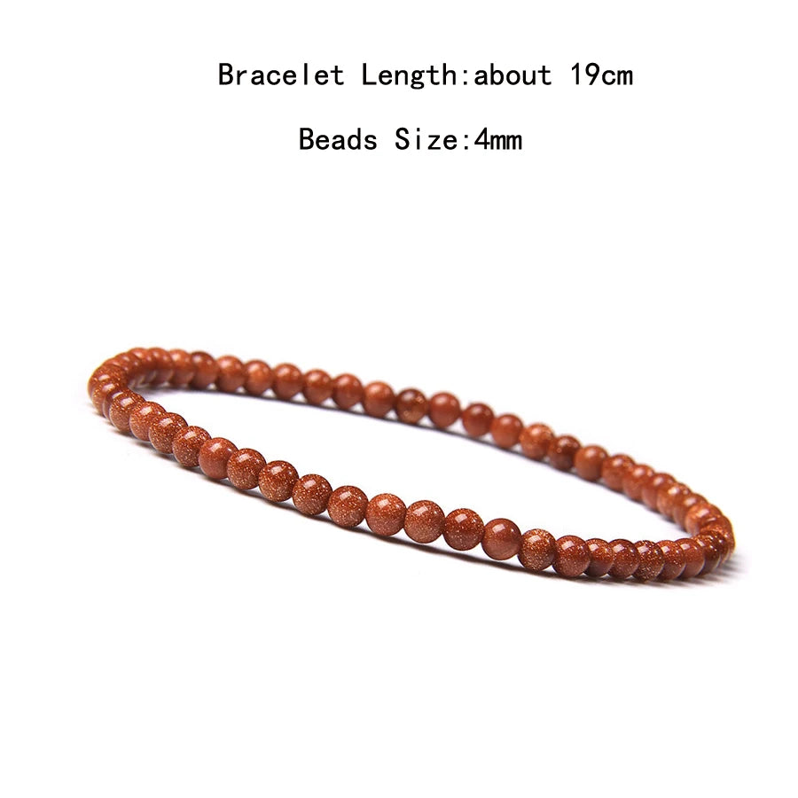 Natural Crystal Chakra Bracelet - Healing Stone Jewelry - MysticGems