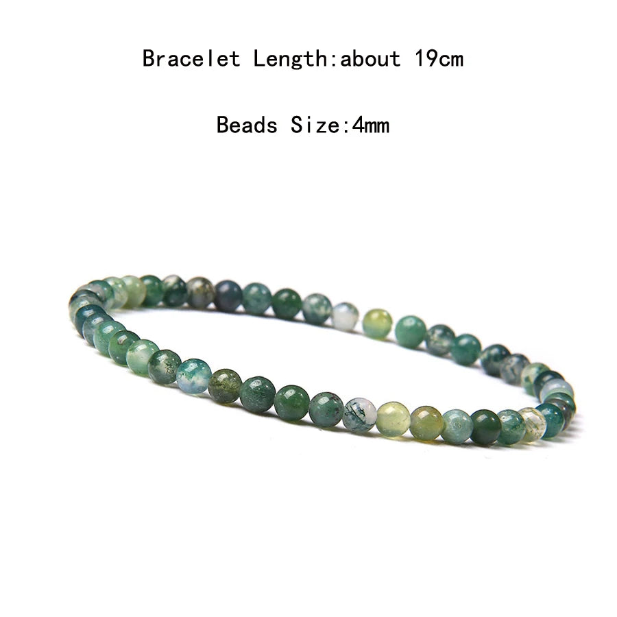 Natural Crystal Chakra Bracelet - Healing Stone Jewelry - MysticGems