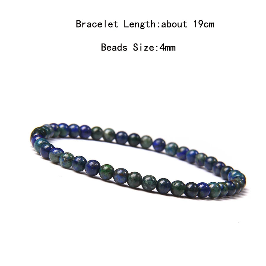 Natural Crystal Chakra Bracelet - Healing Stone Jewelry - MysticGems
