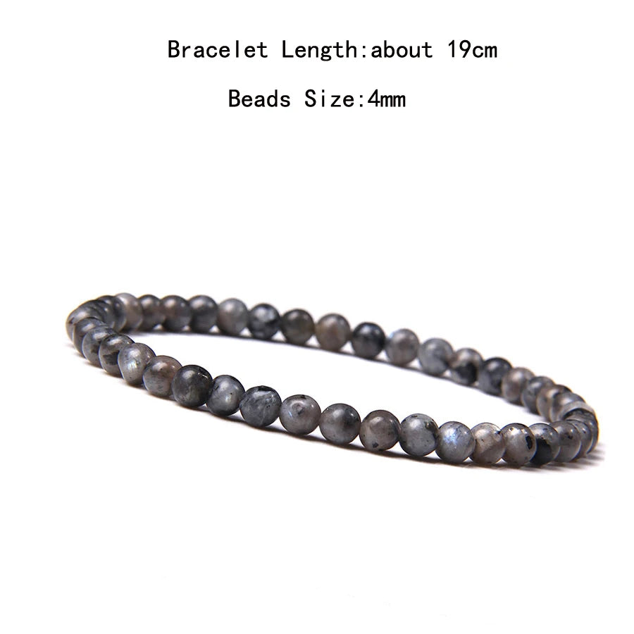 Natural Crystal Chakra Bracelet - Healing Stone Jewelry - MysticGems